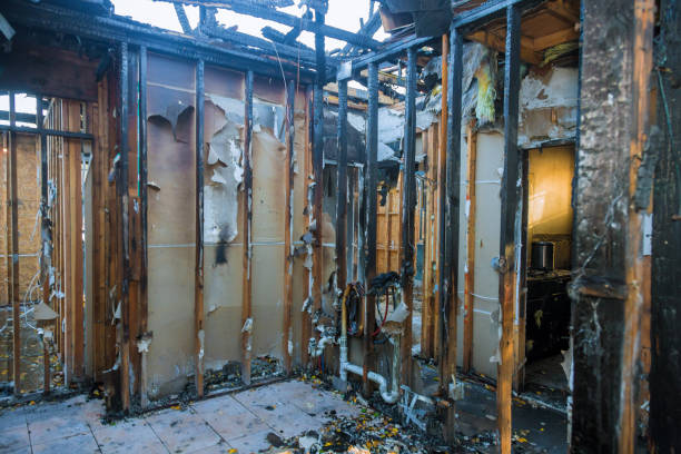 Professional Fire Board Up technician working in McKinney, TX